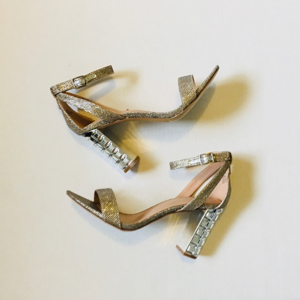 NEW Madden Girl Gold & Silver Shimmery Heels, size 8